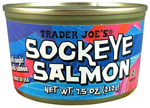 Wild Caught Sockeye Salmon (Pack of 3), 7.5 oz Can - Trader Joe's