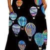 Women's Summer Cami Dresses Casual V-Neck Print Long Sleeveless Loose Maxi Dress