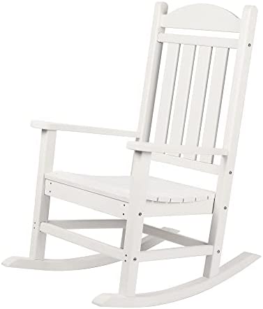 Xilingol Rocking Chair, Outdoor Rocker Chair, Oversized Patio Chair for Garden Lawn