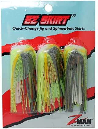 Z-MAN Chatter Bait Ez Skirt, One Size, Chartreuse Sexy Shad