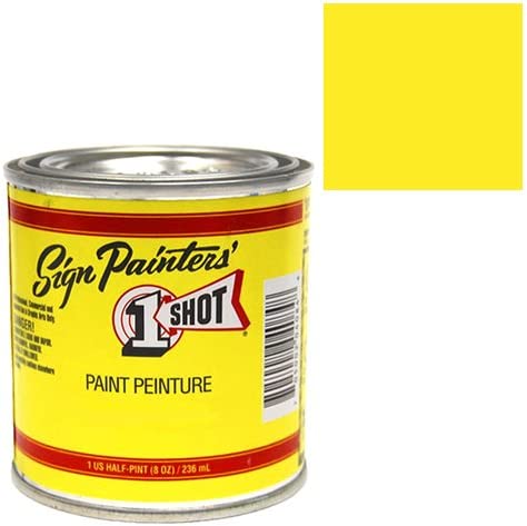 1 Pint 1 Shot Primrose Yellow Paint Lettering Enamel Pinstriping & Graphic Art