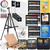 149Pcs Deluxe Artist Painting Set with Aluminum and Solid Beech Wood Easel, 96
