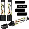 3 Pieces Acrylic Paint Marker Pens 20 mm Jumbo Black Paint Pen Water Based Art Marker