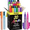 30 Chalkola Acrylic Paint Markers for Wood, Canvas, Ceramic, Glass, Fabric, Metal -