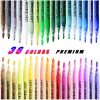 36 Colors Acrylic Paint Marker Pens, Premium Acrylic Paint Pens Set for Rock, Wood,