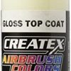 3M Createx Airbrush Top Coat Gloss 2oz (5604-02)