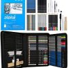 72PCS Drawing & Art Supplies Kit, Colored Sketching Pencils for Artists Kids Adults