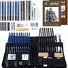 Art Supplies, Sketching & Drawing Pencils Art Kit with 2 Sketch Pads, Professional