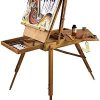 Artist Quality French Easel, Hardwood, Includes 16 x 20 Canvas Special Gift Edition