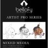 Bellofy Sketchbook Mixed Media 100 Sheet - 9x12 in Sketchpad - Multimedia Use for