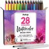 Chalkola Watercolor Brush Pens for Lettering, Coloring, Calligraphy - Set of 28 Color