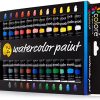 Colore Watercolor Painting Kit, 24 Colors