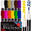 Crafts 4 All Acrylic Paint Pens - Markers For Painting Rock, Stone, Ceramic, Glass,