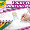 Crayola Light Up Tracing Pad Pink, Gifts For Girls & Boys, Age 6, 7, 8, 9