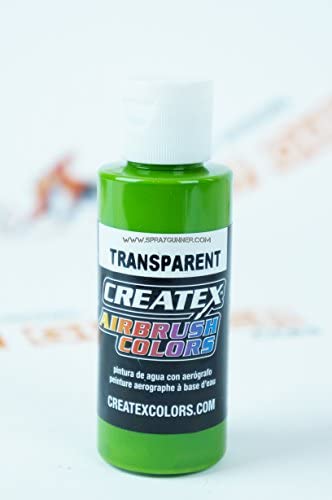 Createx Airbrush Colors 5115 Transparent Leaf Green 2oz. Paint. by SprayGunner