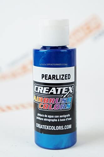 Createx Airbrush Colors Pearlized 5304 Pearl Blue 2oz. Paint. by SprayGunner