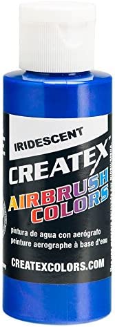 Createx Airbrush Colors iridescent electric blue 4 oz.