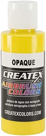 Createx Airbrush Paint, Opaque Yellow, 4 oz (5204-04)