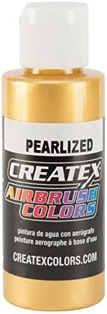 Createx Airbrush Paint, Pearl Satin Gold, 2 oz