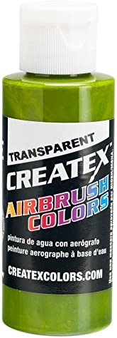Createx Airbrush Paint,Transparent Leaf Green, 2 oz (5115-02)