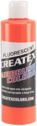 Createx Colors 5409-08 Paint for Airbrush, 8 oz, Fluorescent Orange
