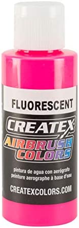 Createx Fluorescent Airbrush Color, Hot Pink, 2 oz