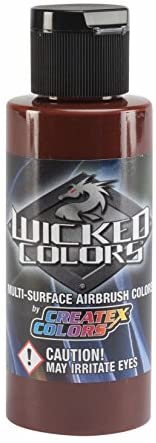 Createx Wicked Colors W012 Red Oxide 2oz. water-based universal airbrush paint. by