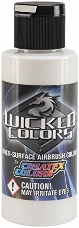 Createx Wicked Colors W301 Pearl White 2oz. Water-Based Universal Airbrush Paint. by