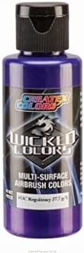Createx Wicked Colors W383 Iridescent Purple 2oz. Water-Based Universal Airbrush