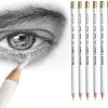 Eraser Pencils Set for Artists, Wooden Sketch Eraser Pen for Charcoal Drawings,