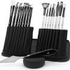 IRO Artist Paint Brush Set of 15 Professional Flat and Round Assorted Paint Brushes