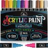 LANA & LUCA - 6mm Acrylic Paint Markers, Acrylic Paint Pens for Rock Painting, Stone,