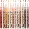 NAWODART Skin Tones Art Markers, Acrylic Paint Pens Set of 12 Skin Colors Paint