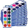 Neliblu Water color Paint Set for Kids - Bulk Watercolor Paint Set of 24 - Washable