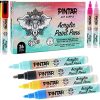 PINTAR Premium Acrylic Paint Pens - (26 Colors) Medium Tip Pens For Rock Painting,