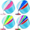 Split Cups for Paint Pouring 4 Pcs Silicone Paint Pour Cup with 2-5 Channels Dividers