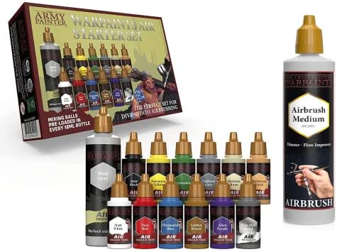 The Army Painter - Warpaints Airbrush Starter Paint Set & Airbrush Paint Thinner