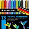 WEISBRANDT Acrylic Markers Pens for Rock Painting, Paper, Plastic, Ceramic, Glass,