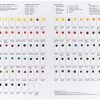 Winsor & Newton Professional Watercolour Dot Card, Color Chart