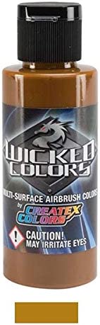 Yellow Ochre - Wicked Detail Semi Opaque Colors Airbrush Paint, Matte Finish, 2 oz.