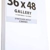 milo 36 x 48" Pre Stretched Pack of 2 Professional Artist Canvas | 1.5” inch Deep