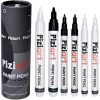 piziart black and white Acrylic Paint Pens for Rock Painting, Stone, Glass, Ceramic,
