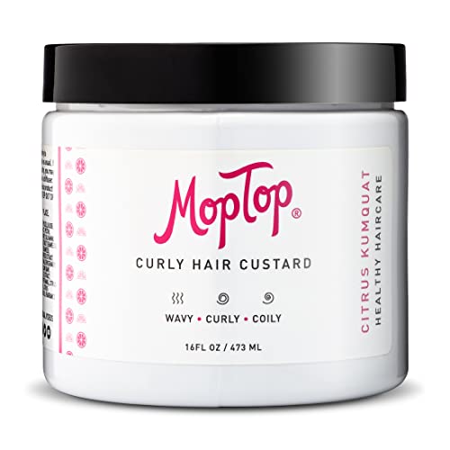 MopTop Curly Hair Custard Gel for Fine, Thick, Wavy, Curly & Kinky-Coily Natural