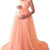 Women's Convertible Multi Way Wrap Tulle Maternity Dress Fit Maxi Off Shoulder