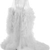 Tulle maternity robe for photoshoot Lingerie for Women Old Hollywood Robe Nightgown