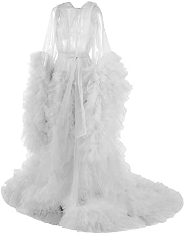 Tulle maternity robe for photoshoot Lingerie for Women Old Hollywood Robe Nightgown