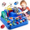 Kids Race Track Car Adventure Toy for Toddlers - Car Rescue Adventure Toys Gifts for