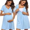 Ekouaer Labor and Delivery Gown, Nursing Nightgown, Maternity Nightgowns for Hospital