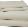 100% Cotton Sheet - Taupe - Queen Sheet Set - 4 Piece Long Staple Combed Cotton Sheet