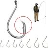 120 Large Fishing Hooks Saltwater and Catfish Hooks Assortment - Fishing Hook